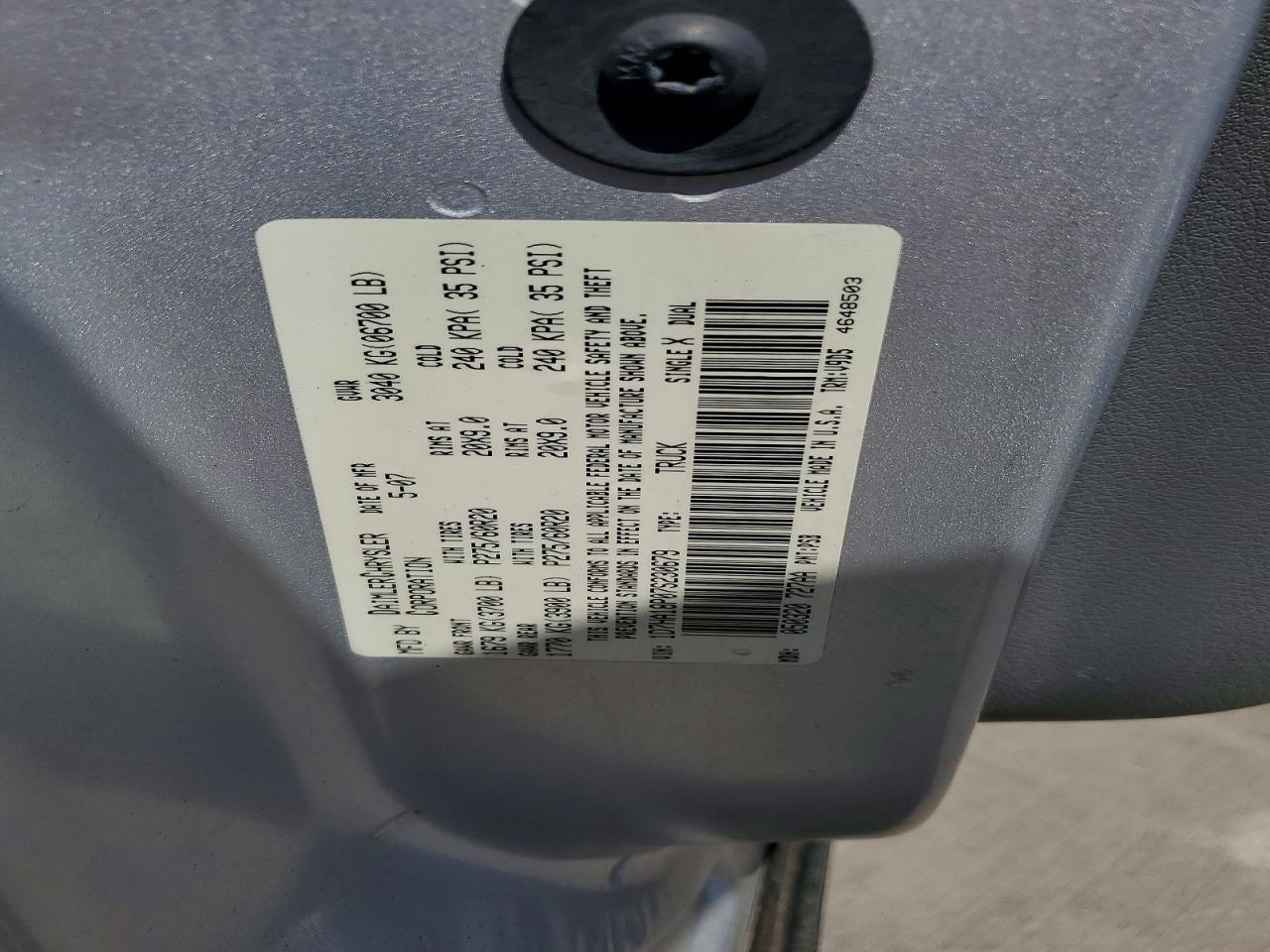 2007 DODGE RAM 1500