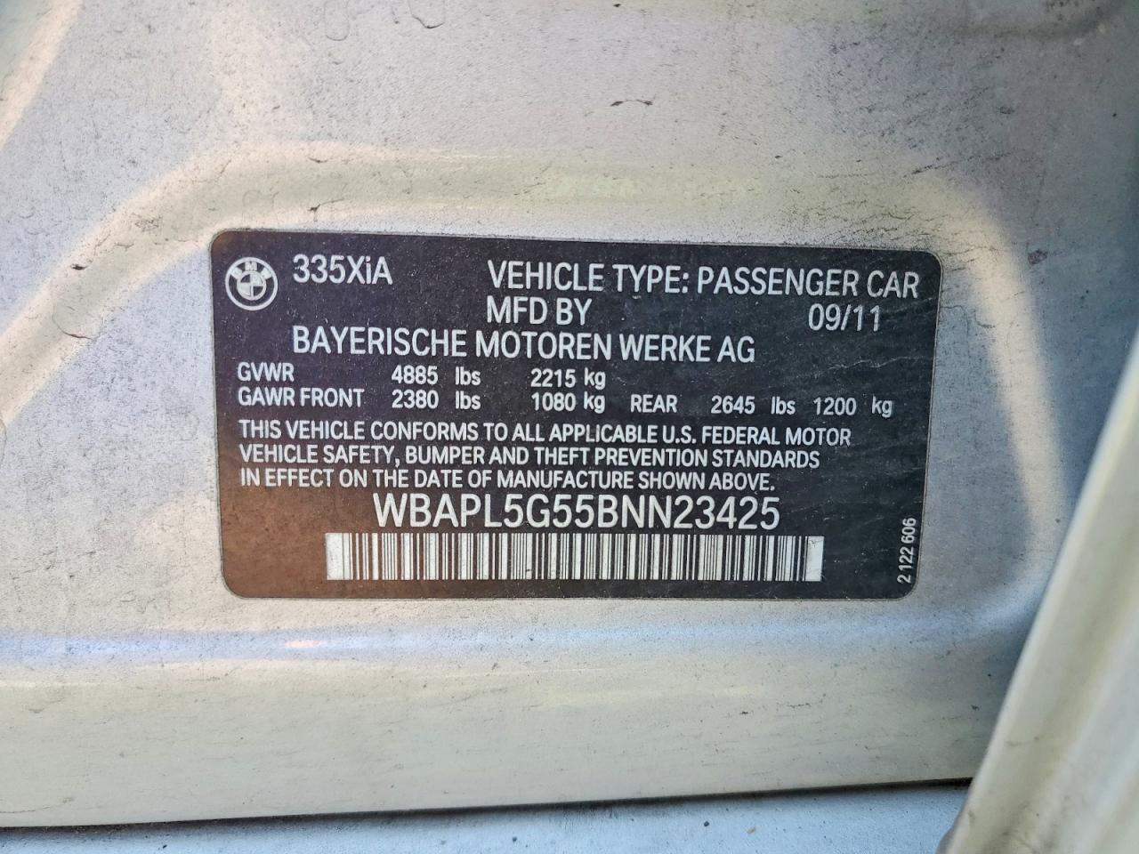 2011 BMW 3 SERIES