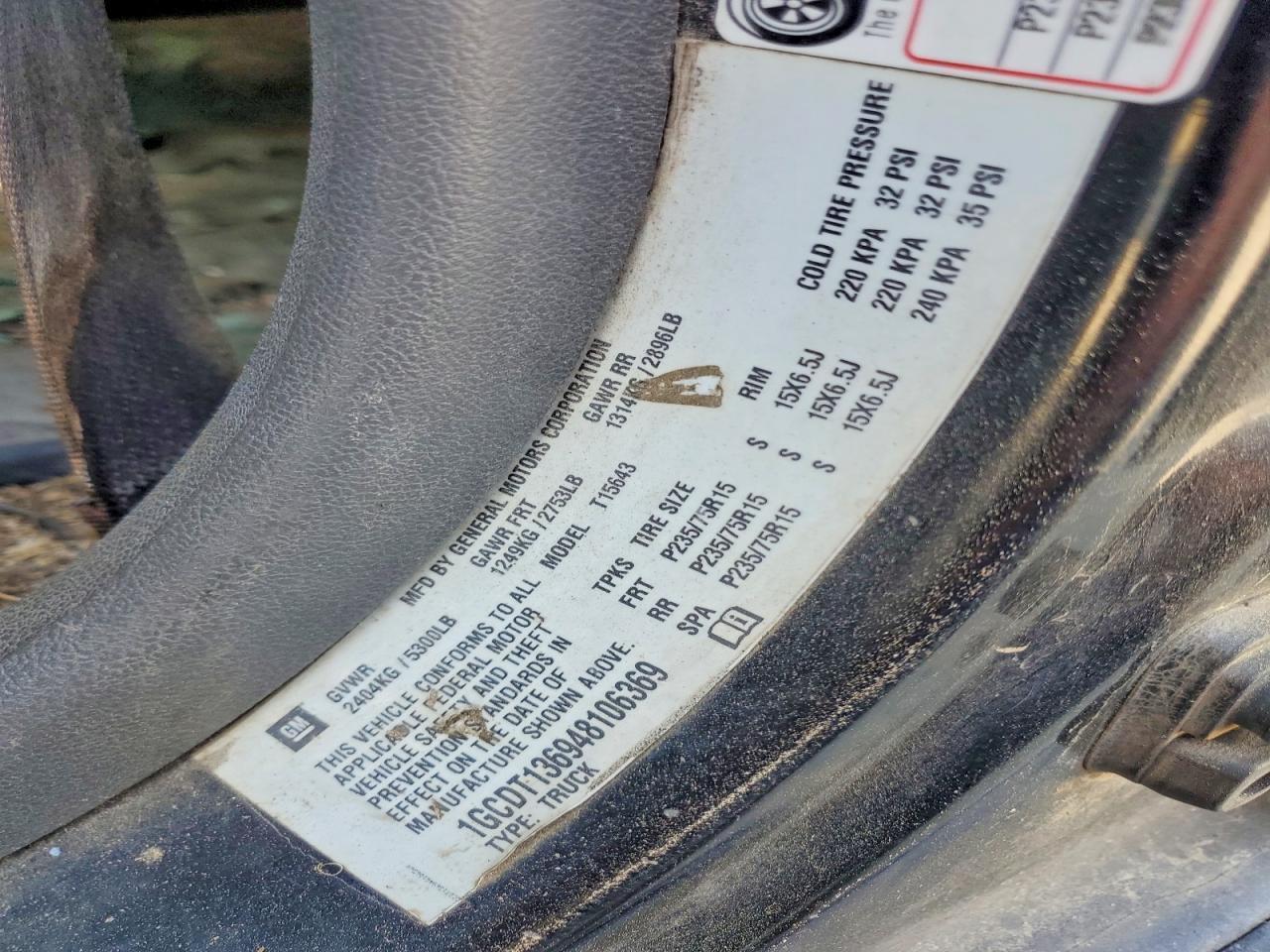2004 CHEVROLET COLORADO