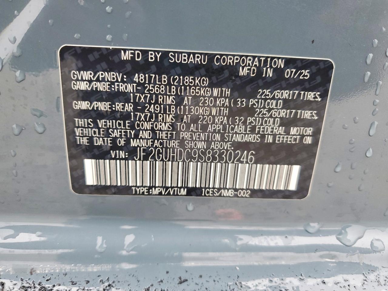 2025 SUBARU Crosstrek