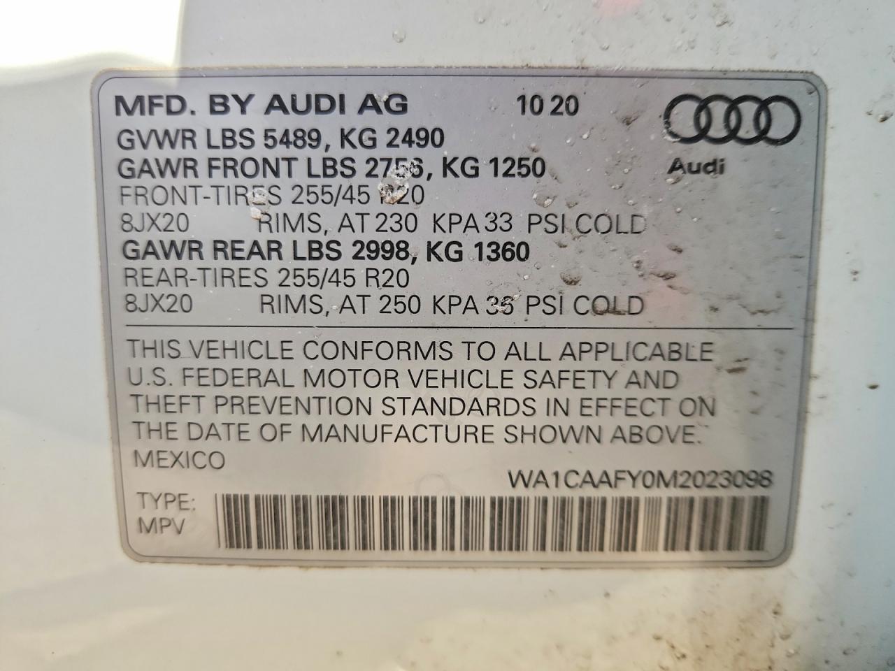 2021 AUDI Q5