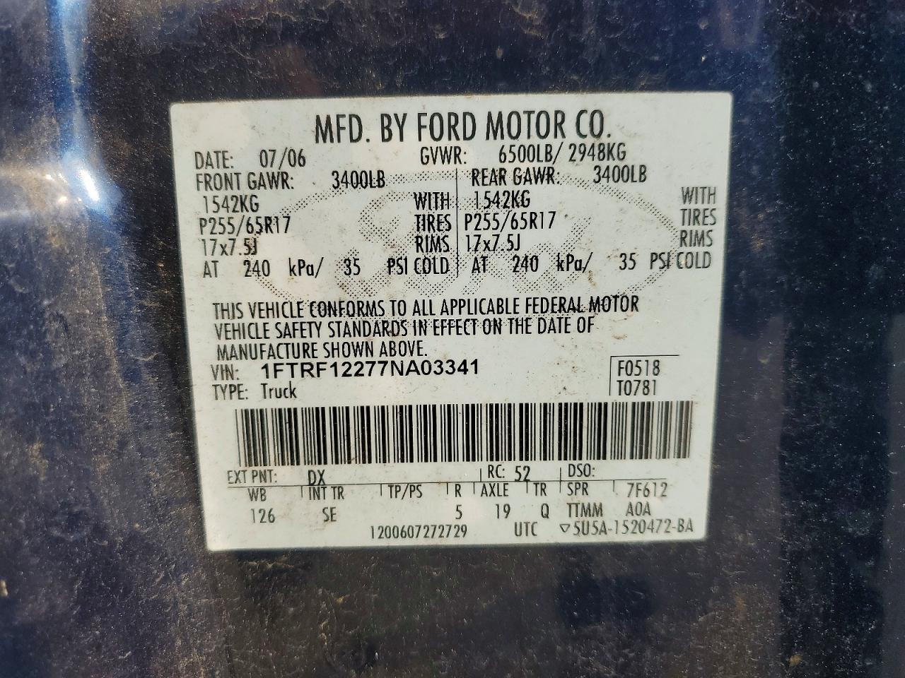 2007 FORD F-150 Lightning