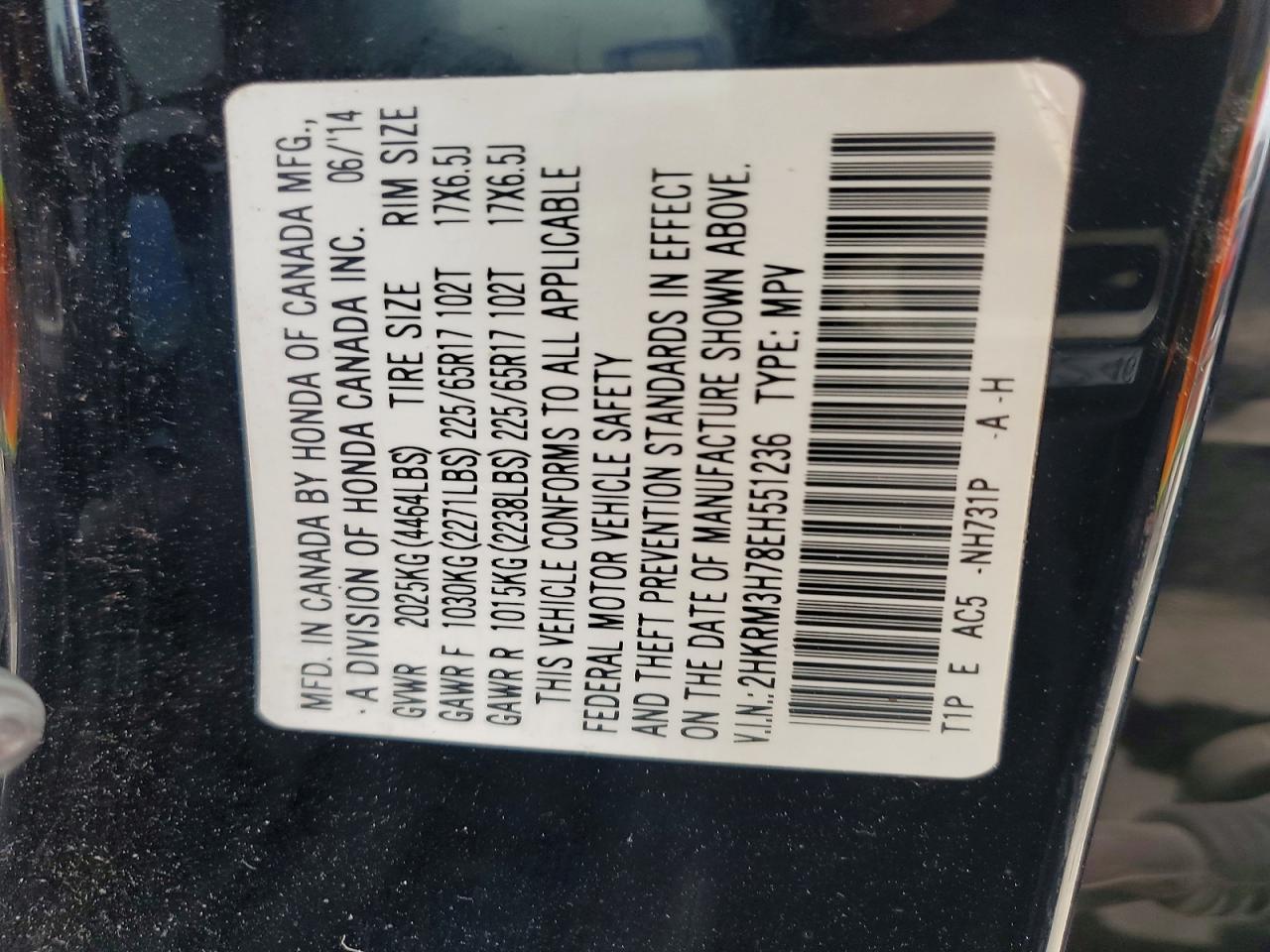 2014 HONDA CR-V