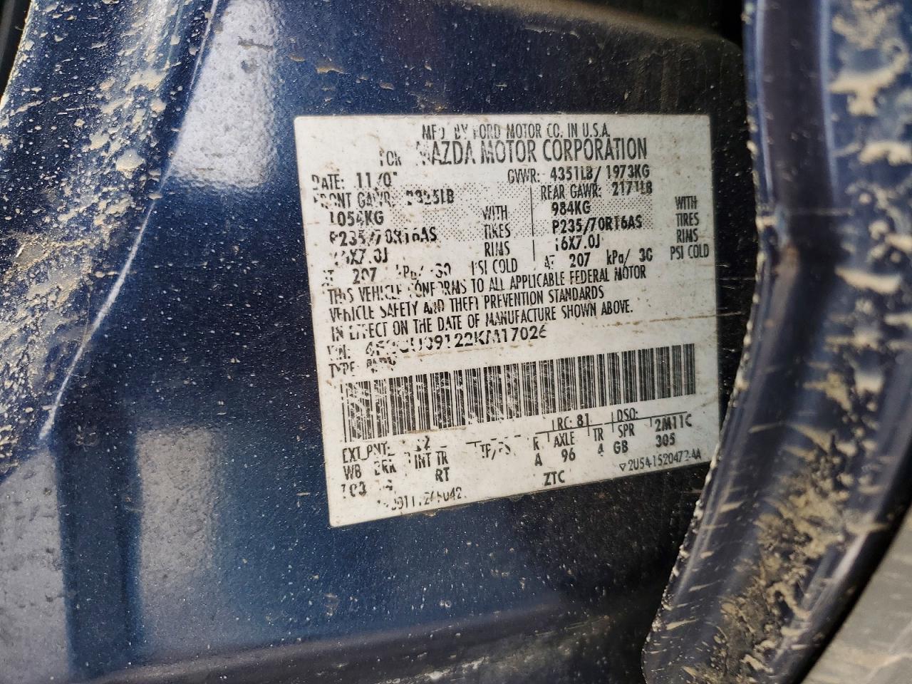 2002 MAZDA Tribute