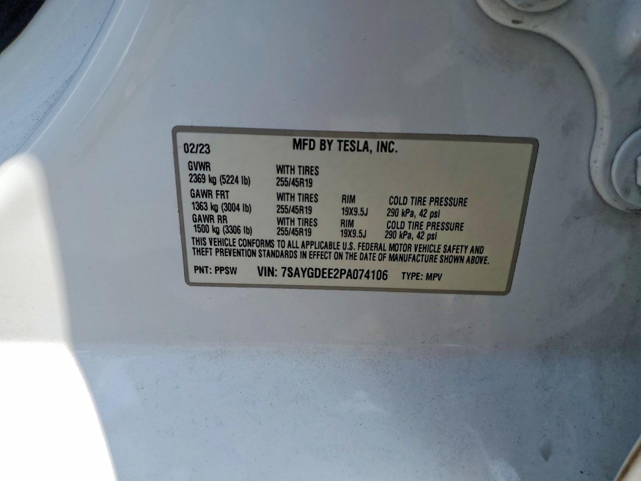 2023 TESLA MODEL Y