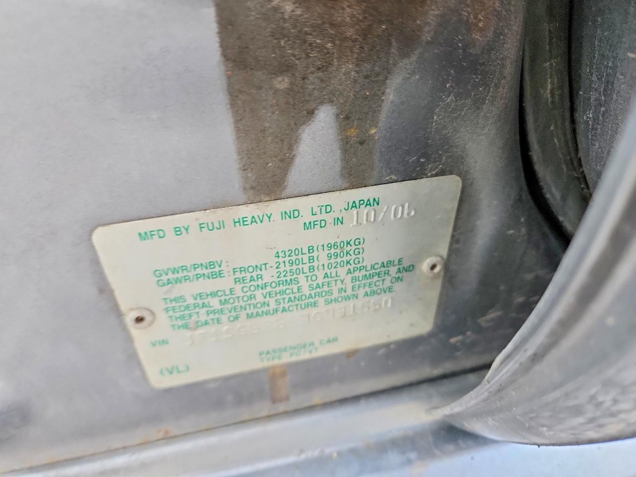 2007 SUBARU FORESTER