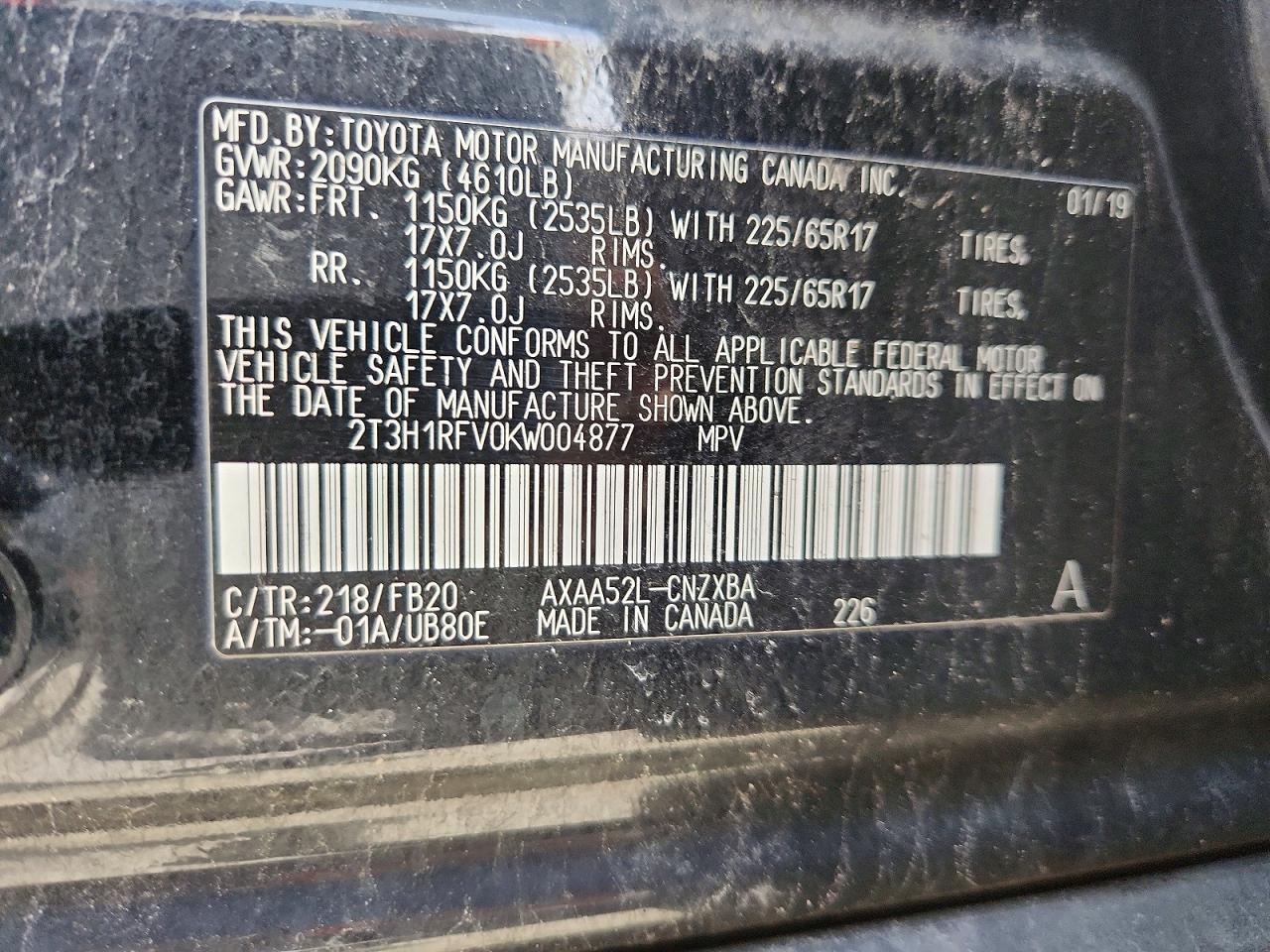 2019 TOYOTA RAV4