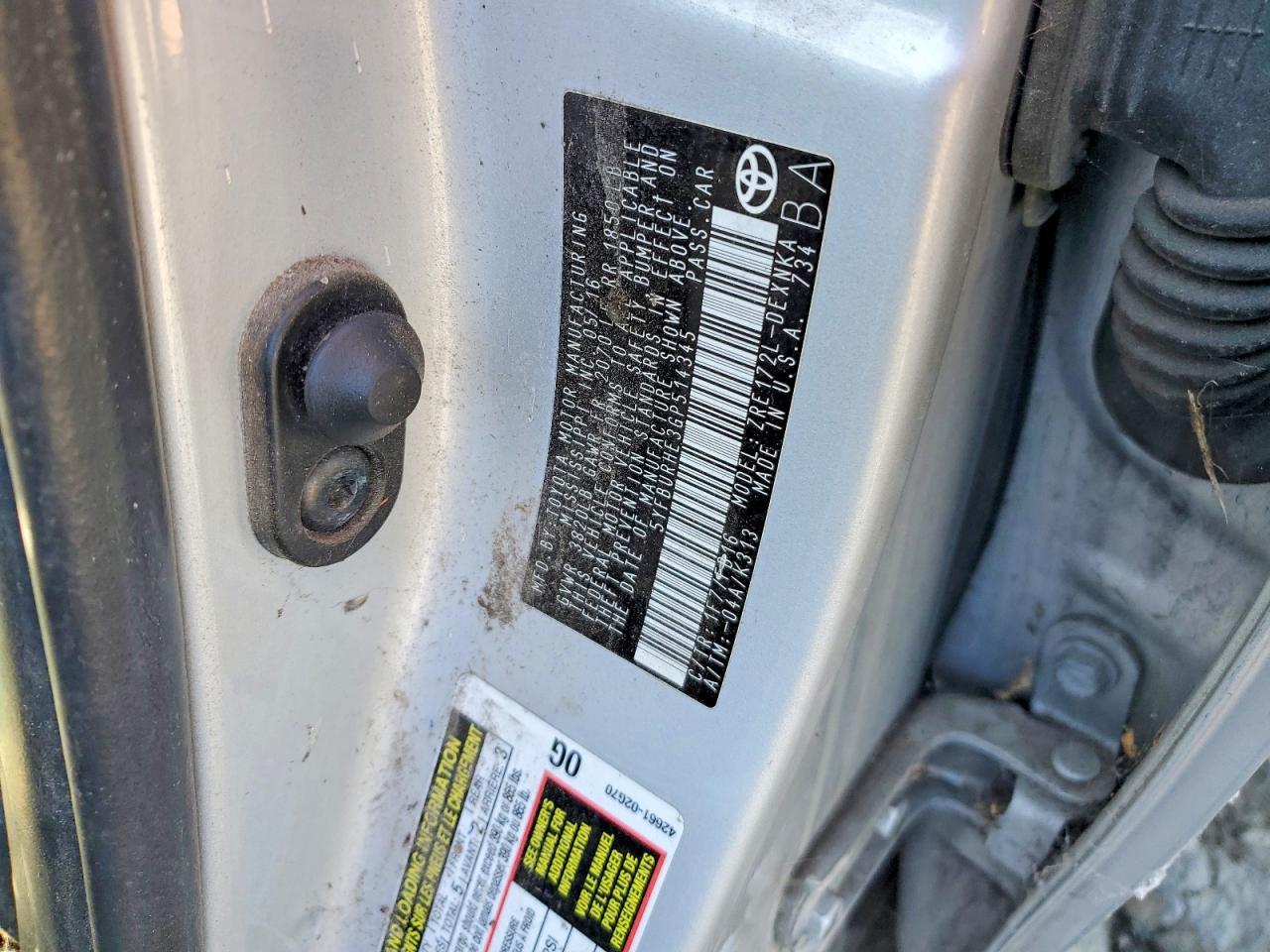 2016 TOYOTA COROLLA