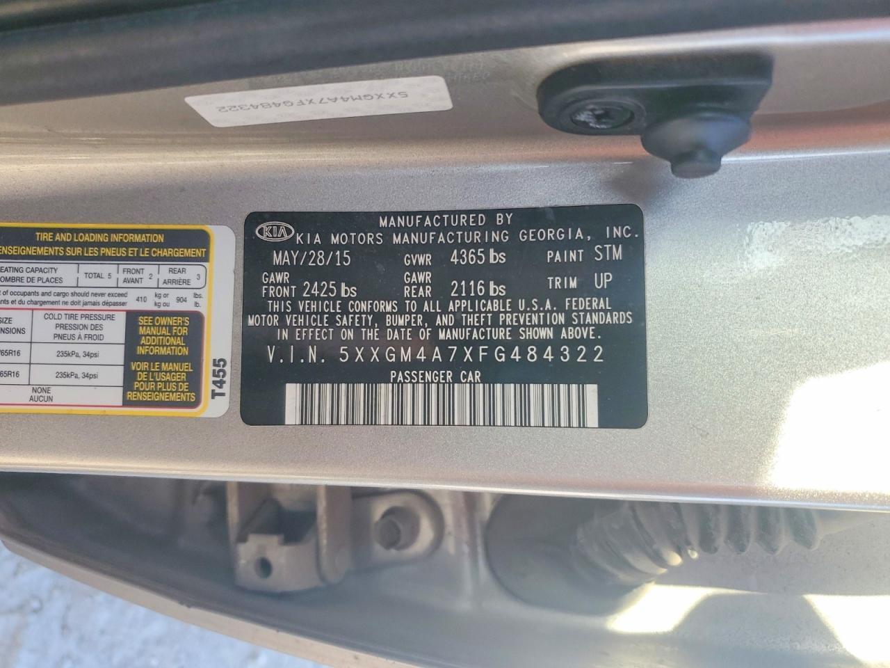 2015 KIA OPTIMA