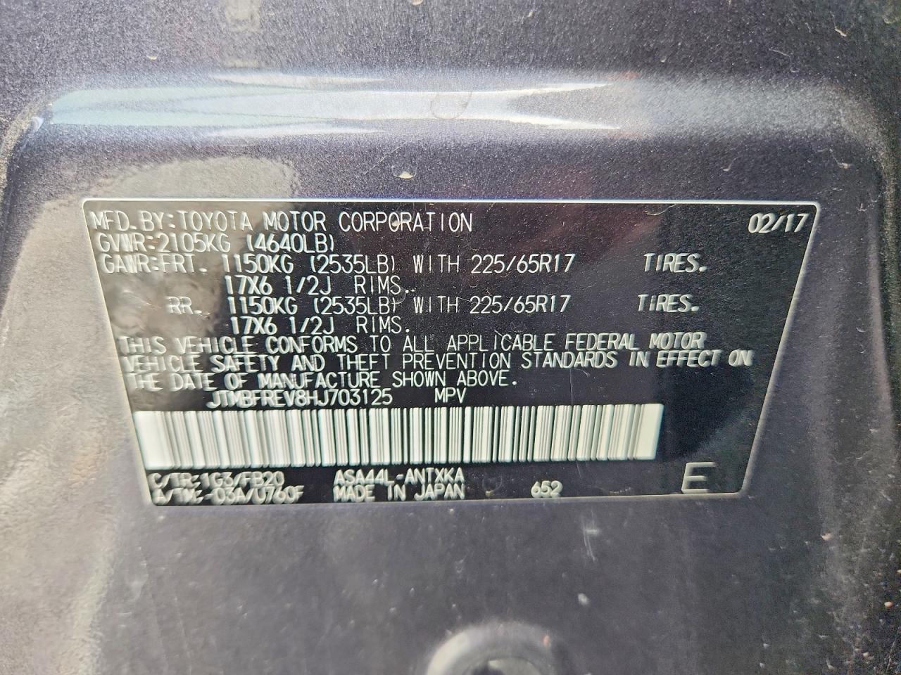 2017 TOYOTA RAV4