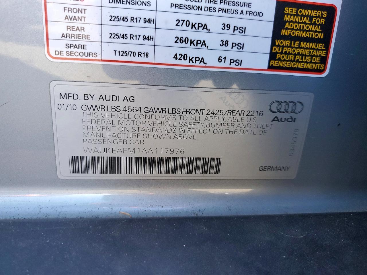 2010 AUDI A3