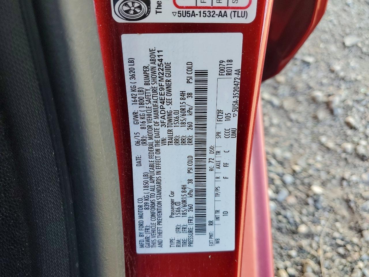 2015 FORD Fiesta