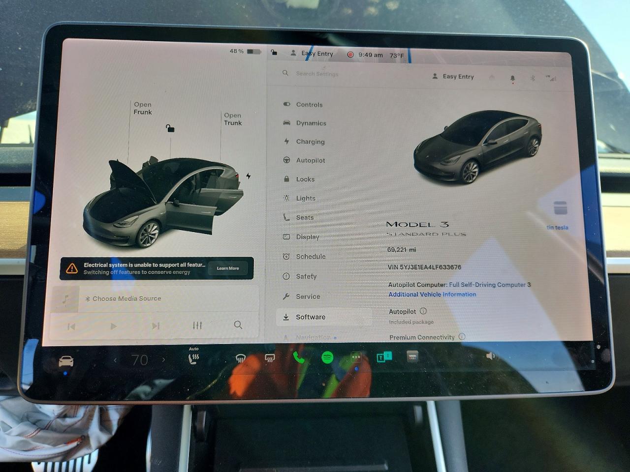 2020 TESLA MODEL 3
