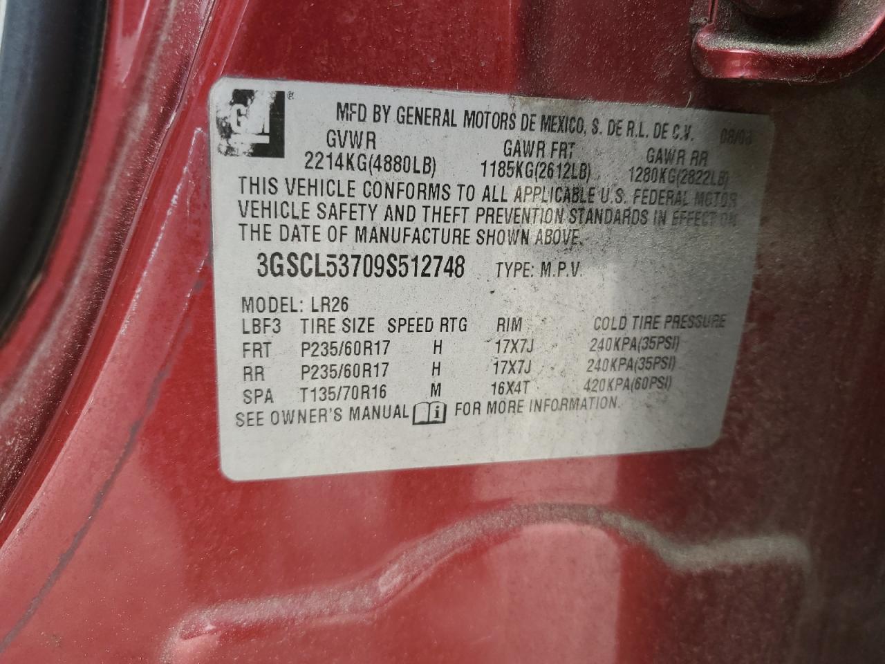 2009 SATURN Vue