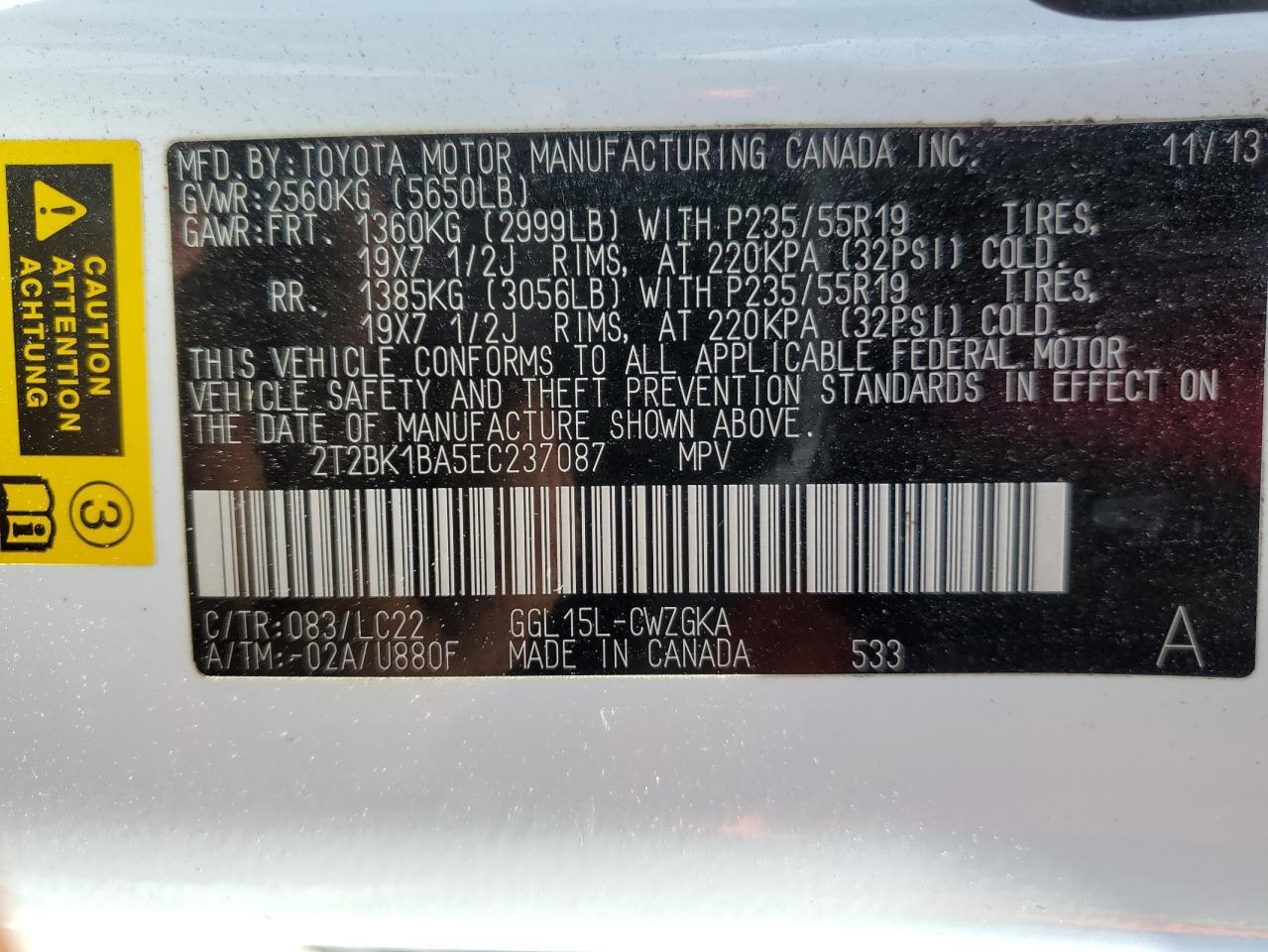 2014 LEXUS RX 350