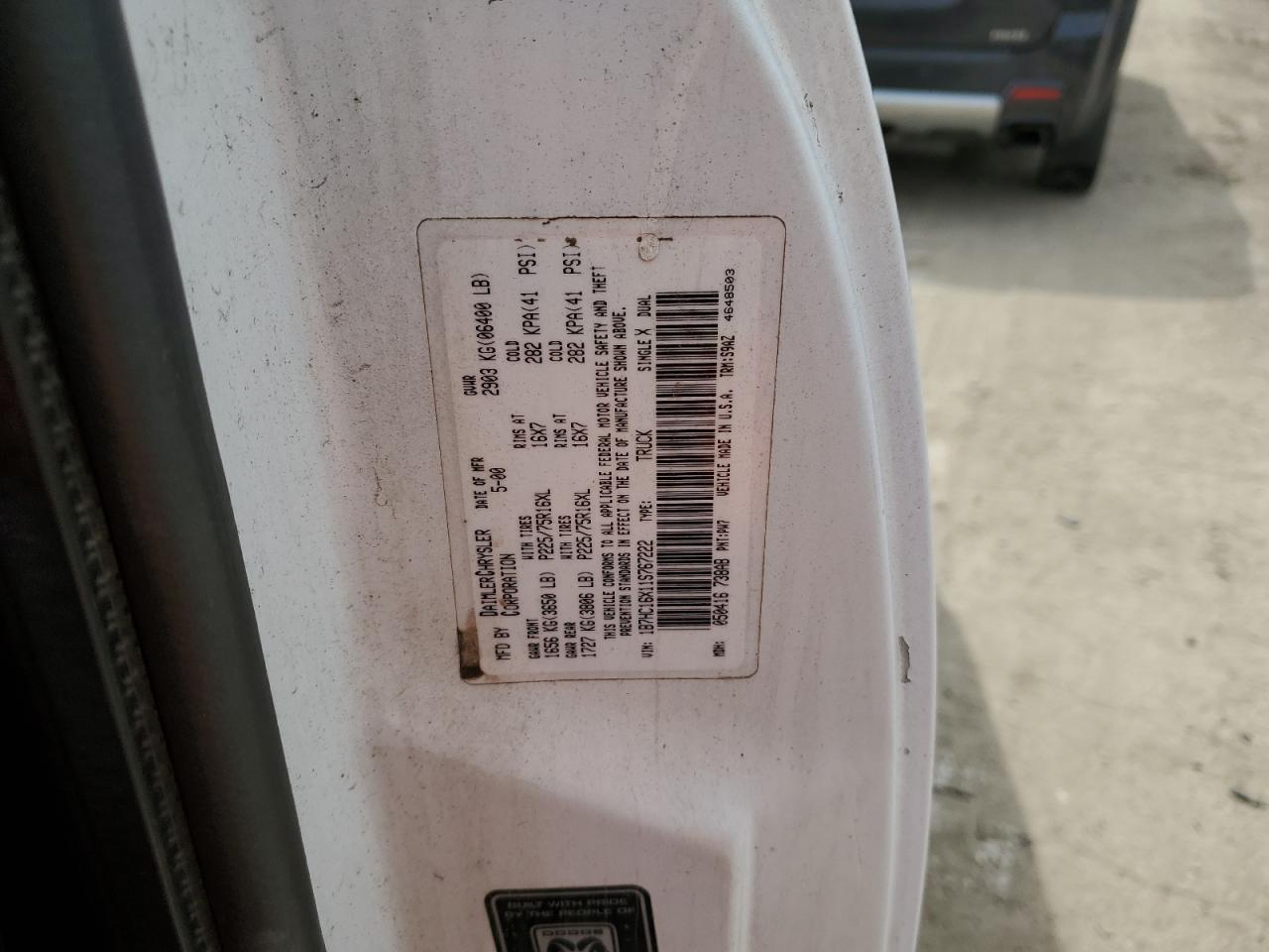 2001 DODGE RAM 1500
