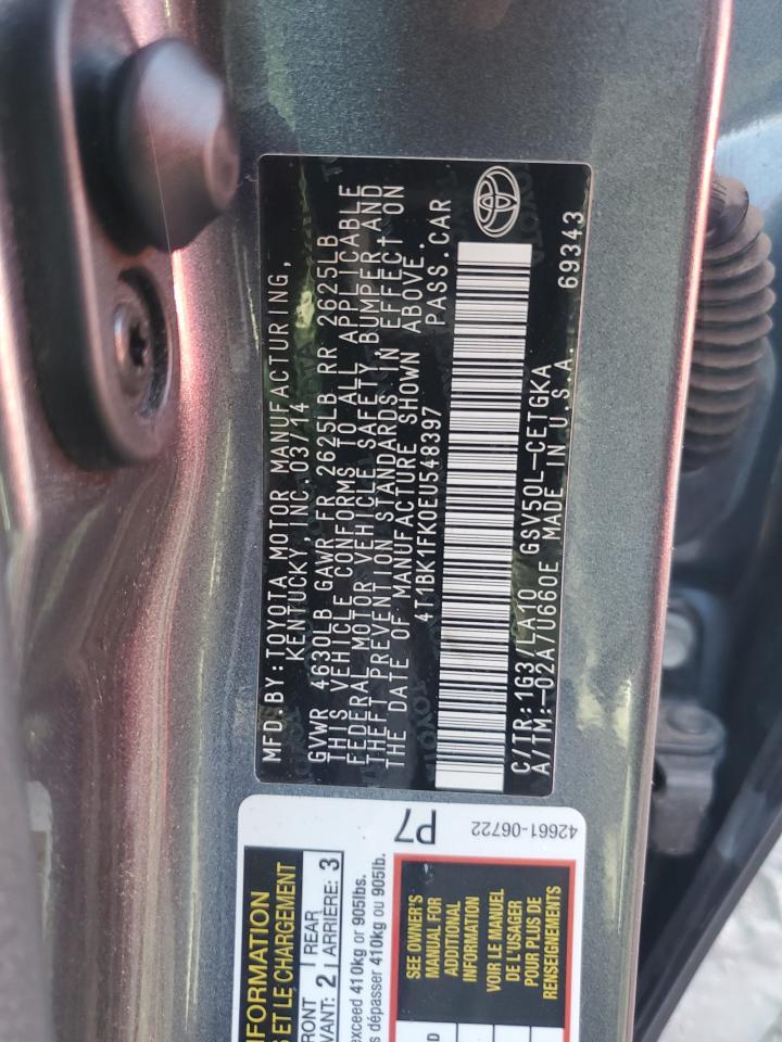 2014 TOYOTA CAMRY