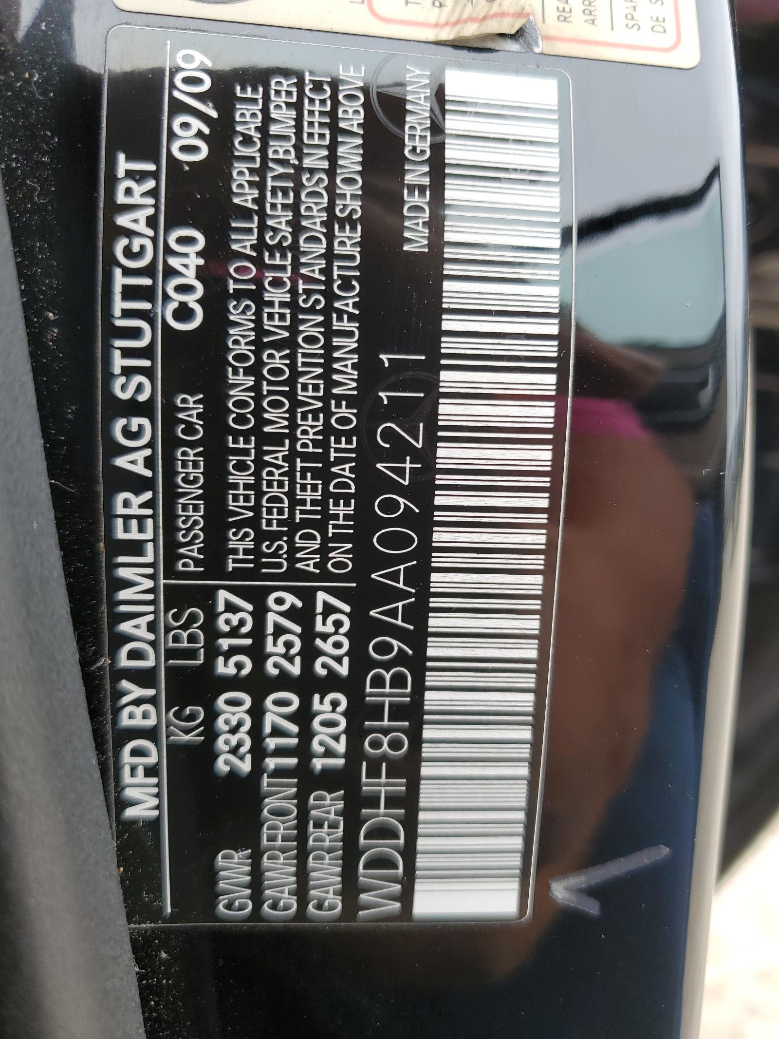 2010 MERCEDES-BENZ E-Class