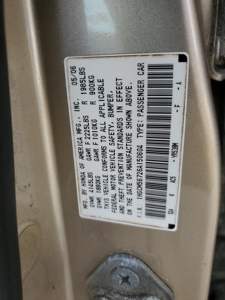2006 HONDA ACCORD