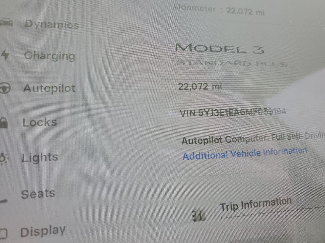 2021 TESLA MODEL 3