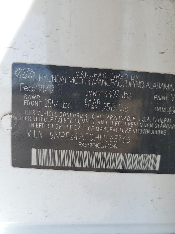 2017 HYUNDAI SONATA