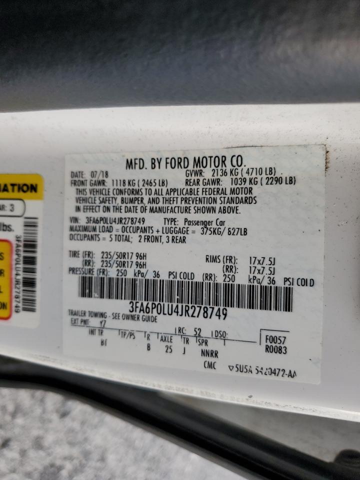 2018 FORD FUSION