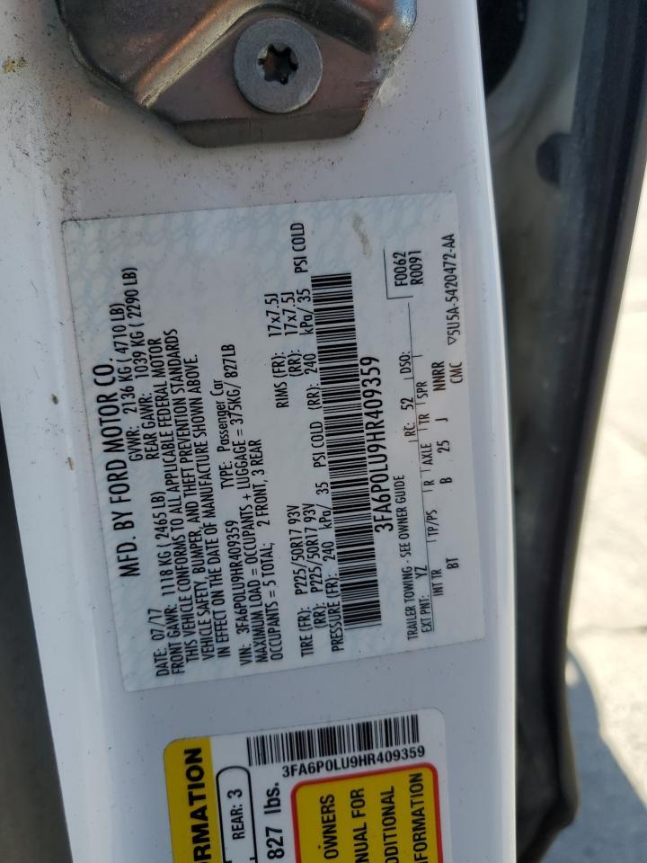 2017 FORD FUSION