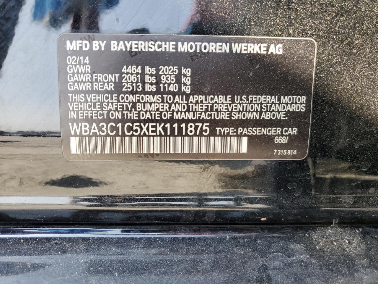 2014 BMW 3 SERIES