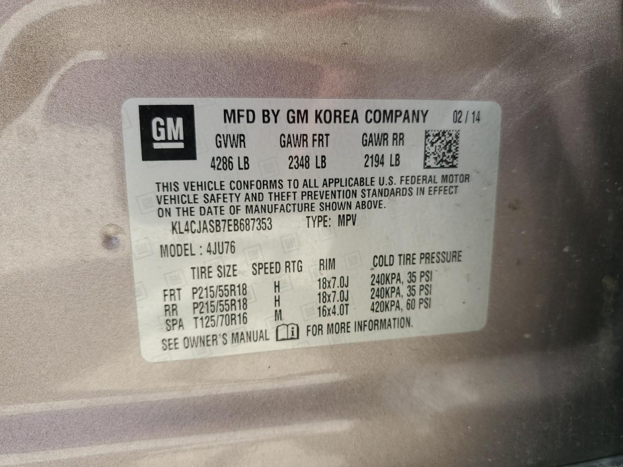 2014 BUICK ENCORE