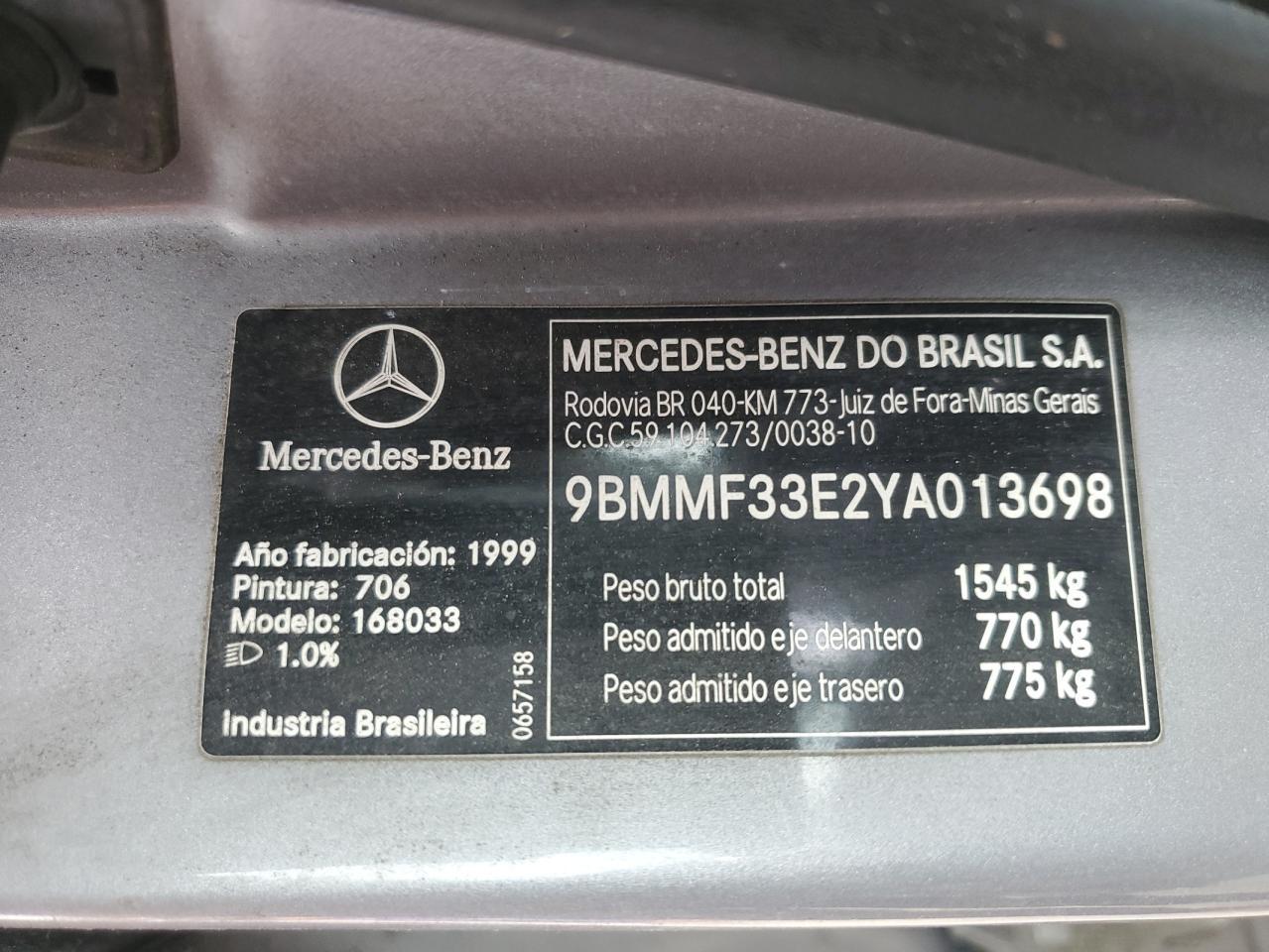 2000 MERCEDES-BENZ