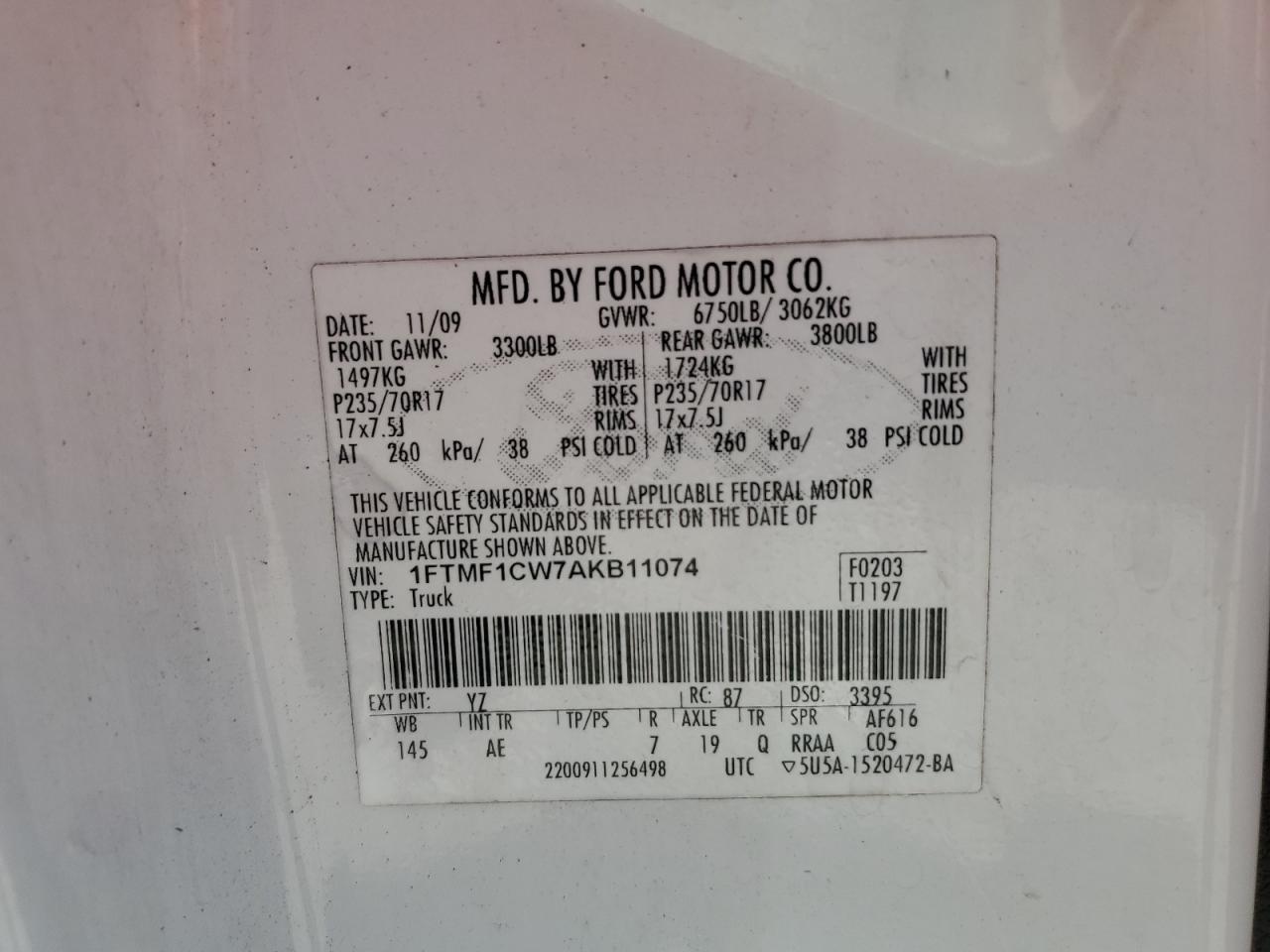 2010 FORD F-150