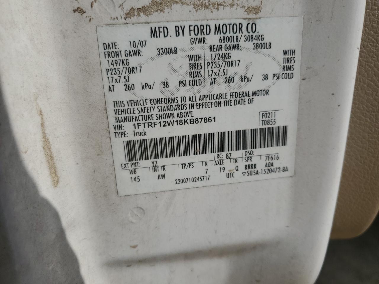 2008 FORD F-150