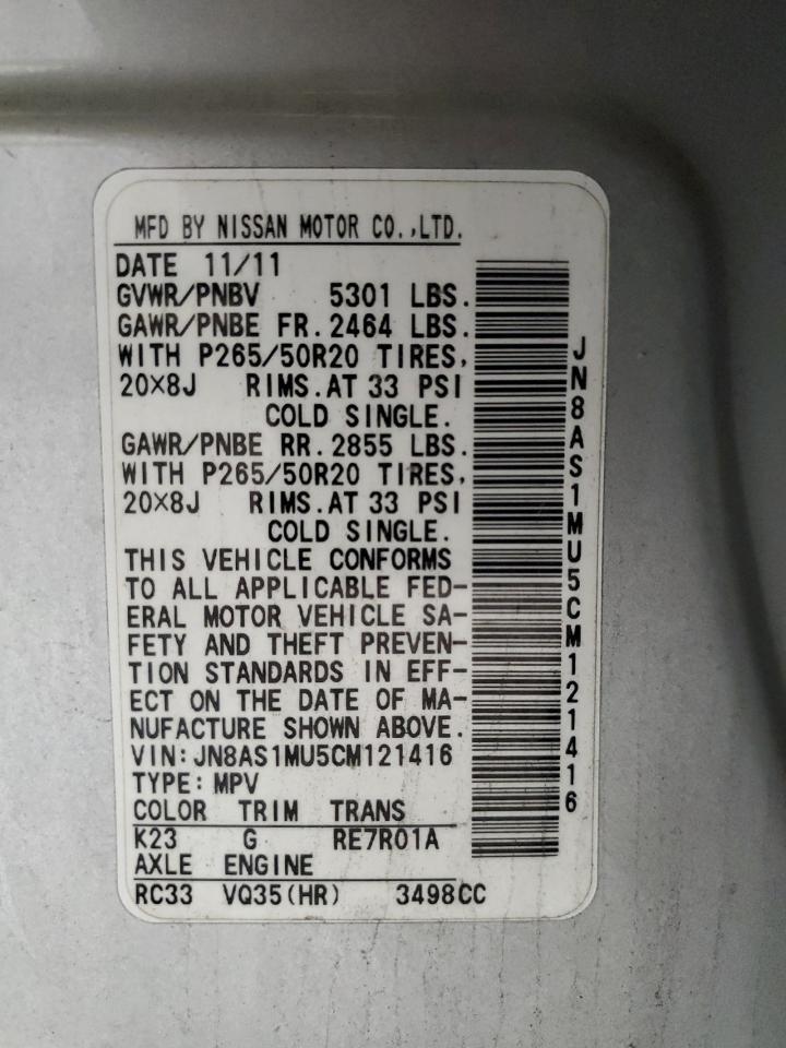 2012 INFINITI FX35