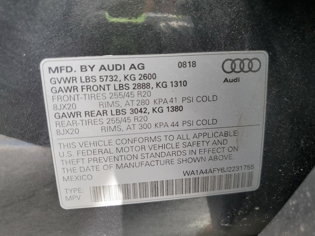 2018 AUDI SQ5