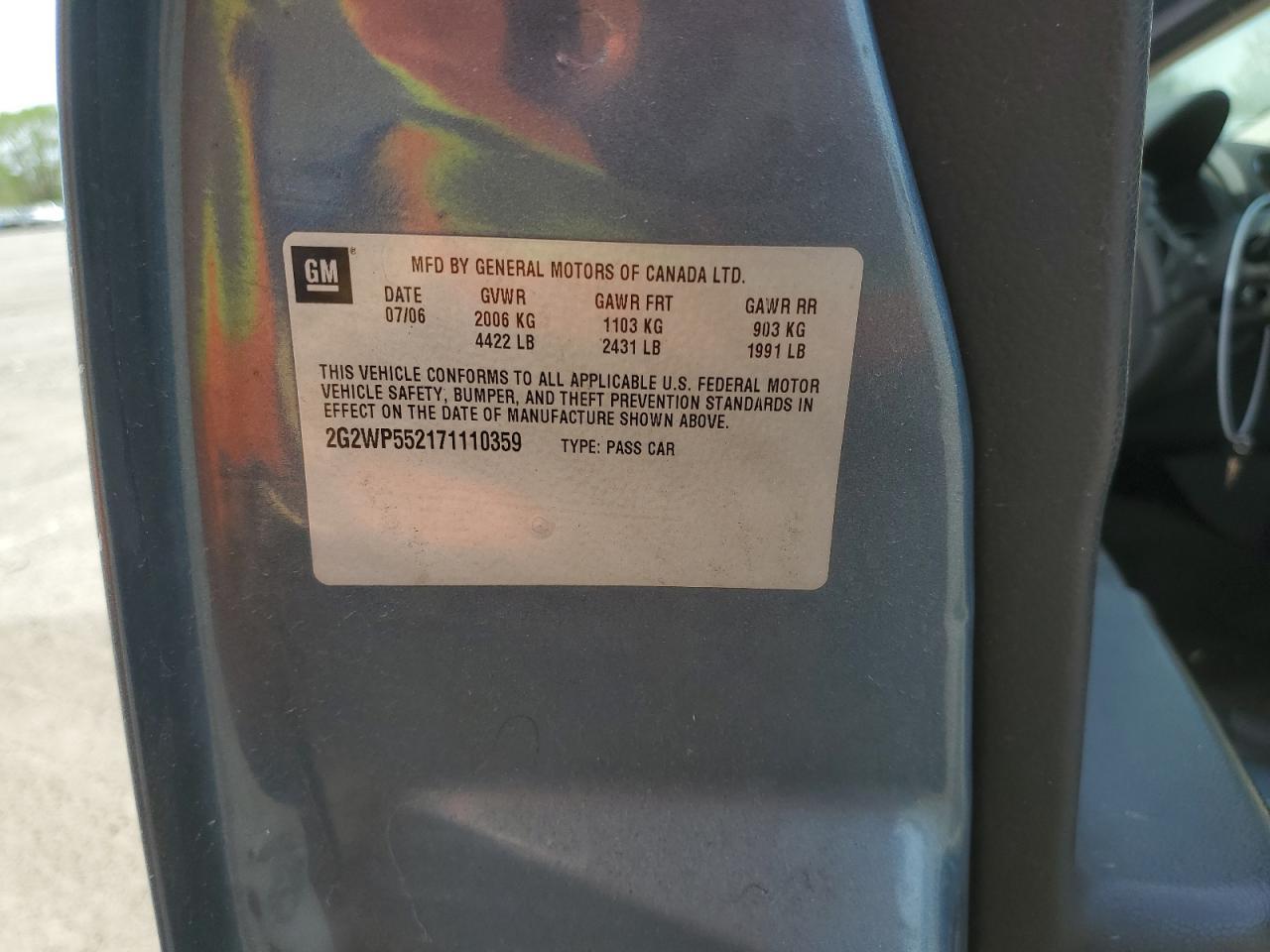 2007 PONTIAC Grand Prix