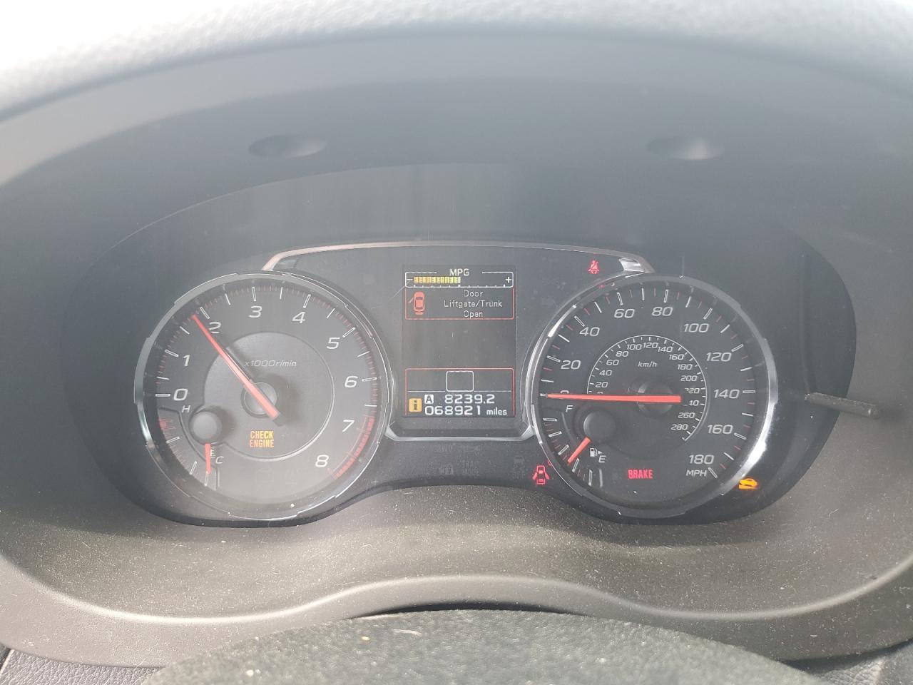 2019 SUBARU WRX