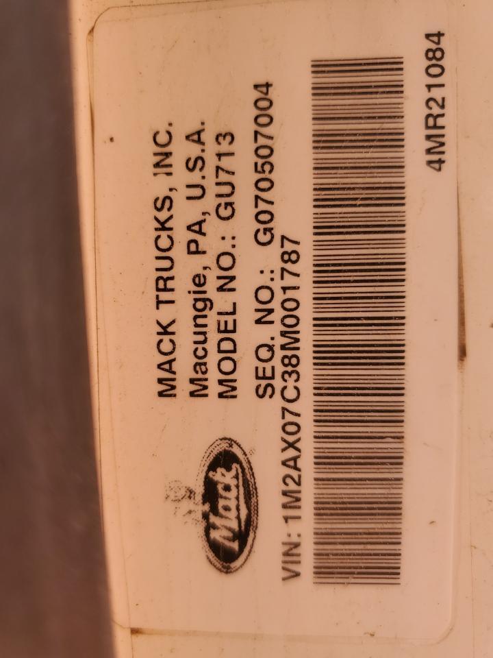 2008 MACK Gu713