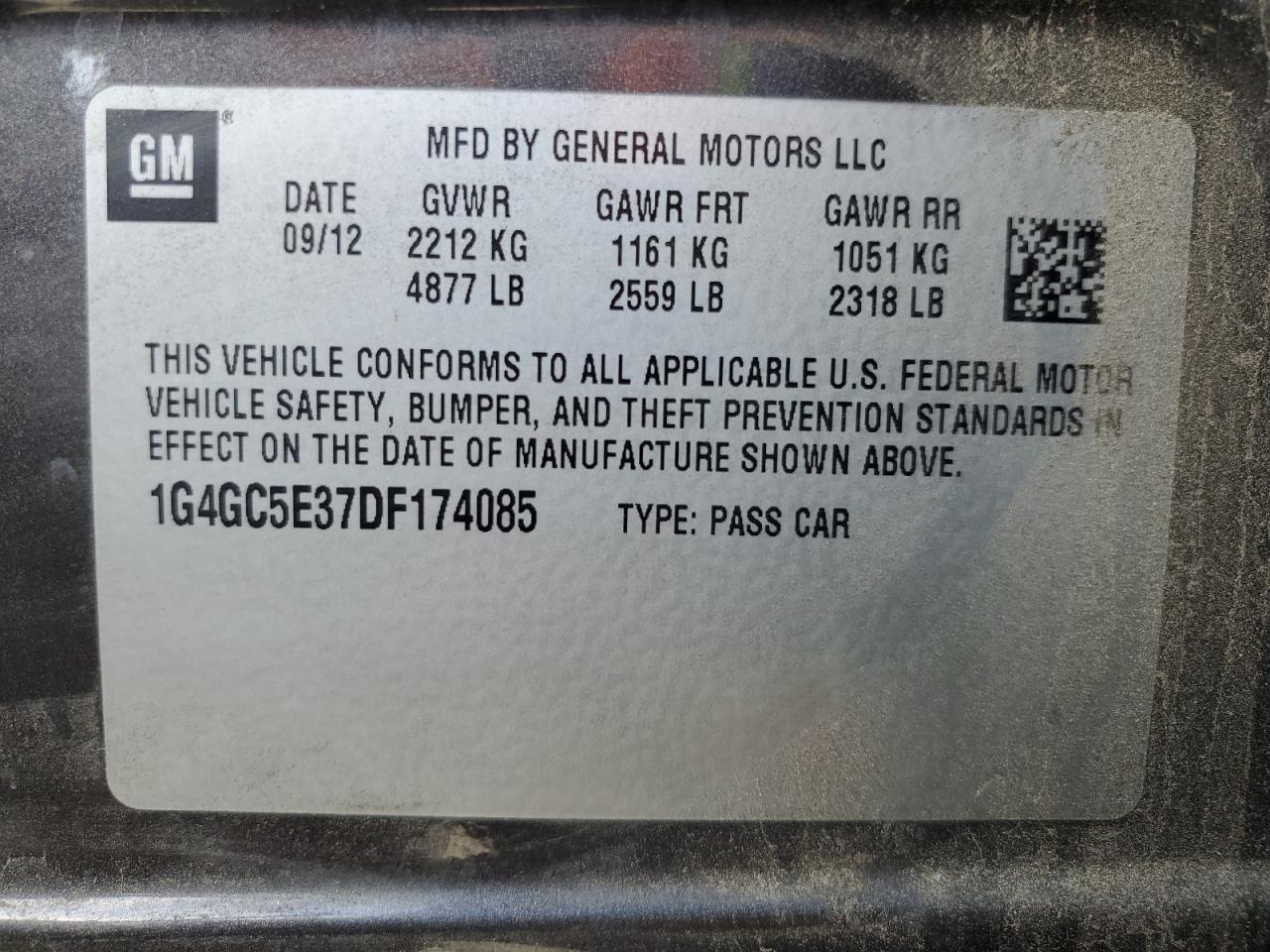 2013 BUICK LACROSSE