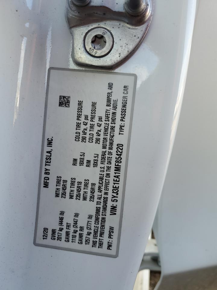 2021 TESLA MODEL 3