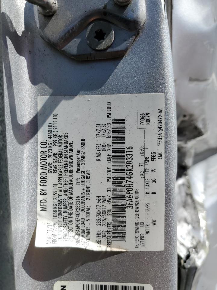 2016 FORD FUSION