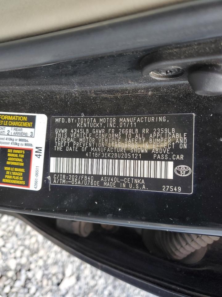 2011 TOYOTA CAMRY