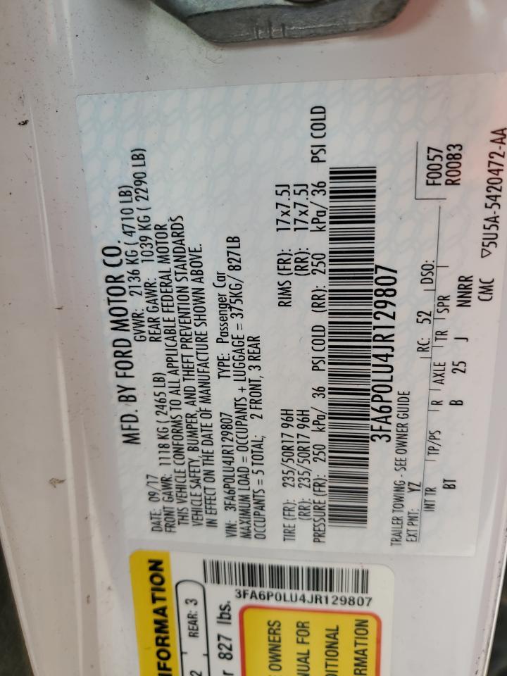 2018 FORD FUSION