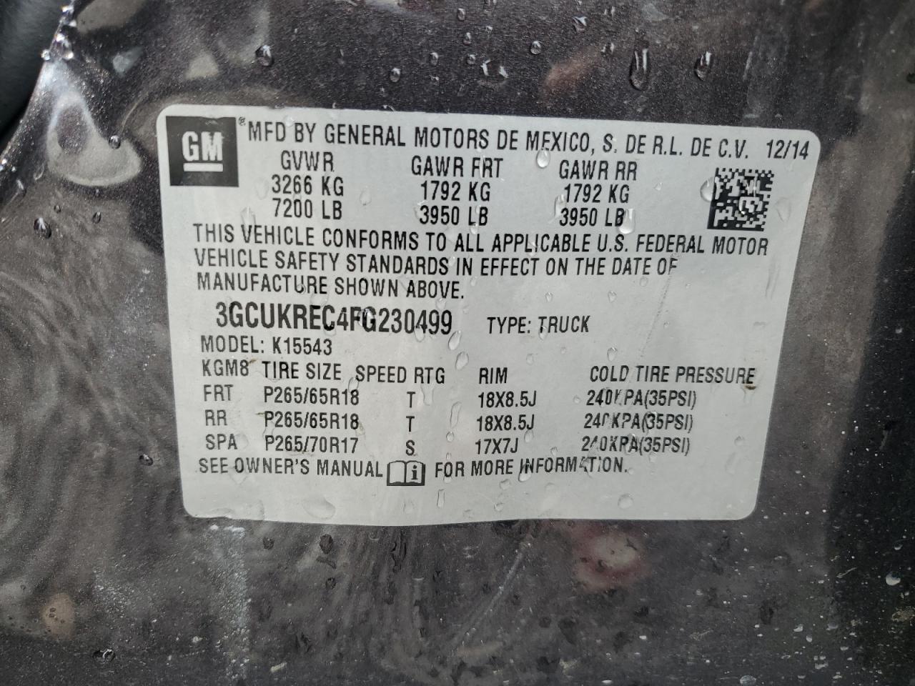 2015 CHEVROLET Silver1500
