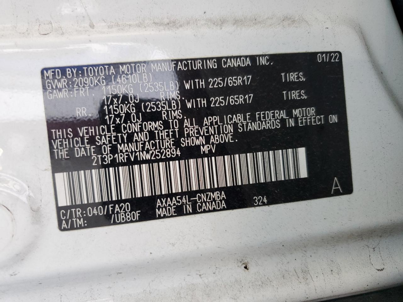 2022 TOYOTA RAV4