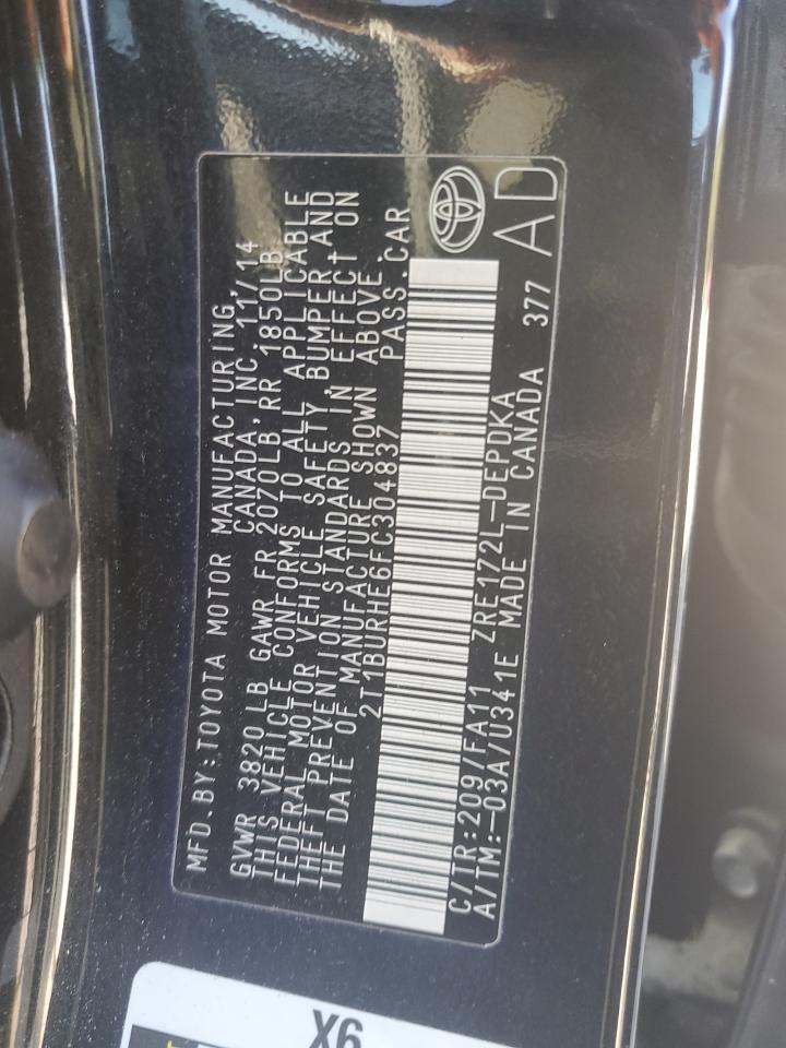 2015 TOYOTA COROLLA