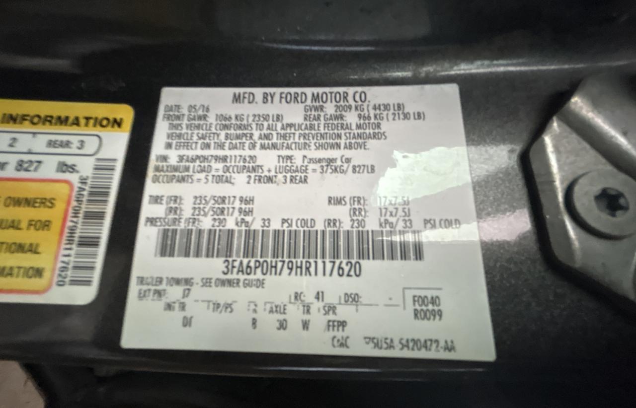 2017 FORD FUSION