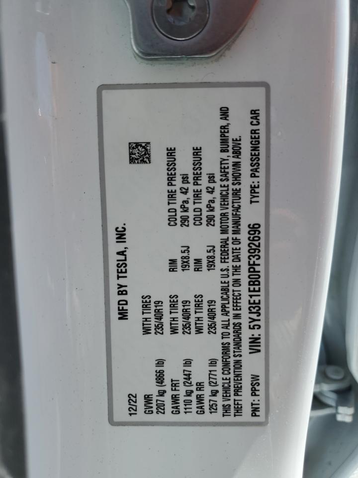 2023 TESLA MODEL 3