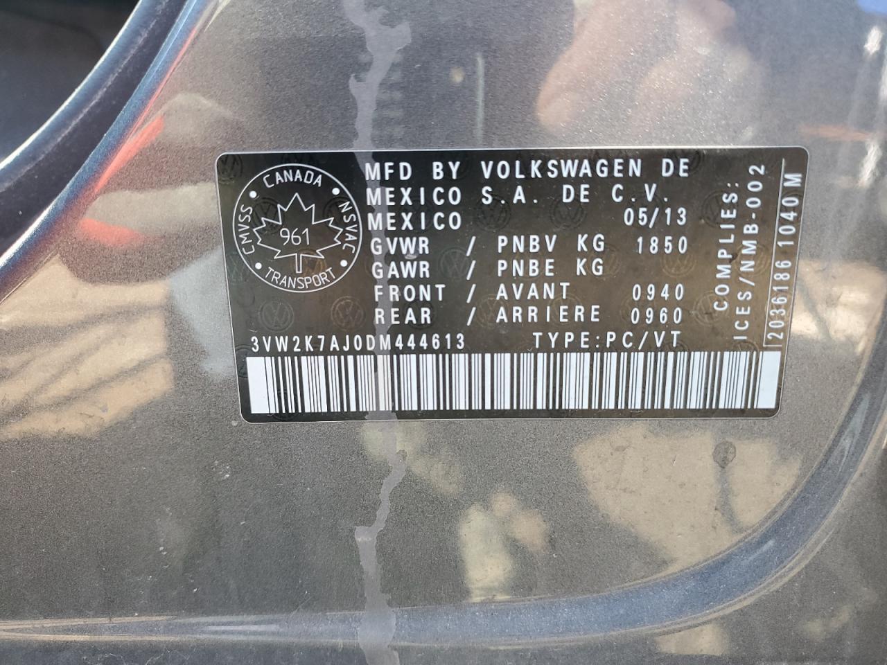 2013 VOLKSWAGEN JETTA