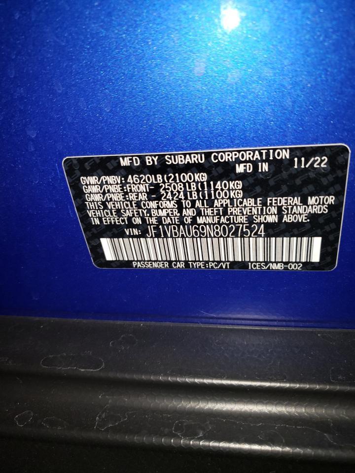 2022 SUBARU WRX