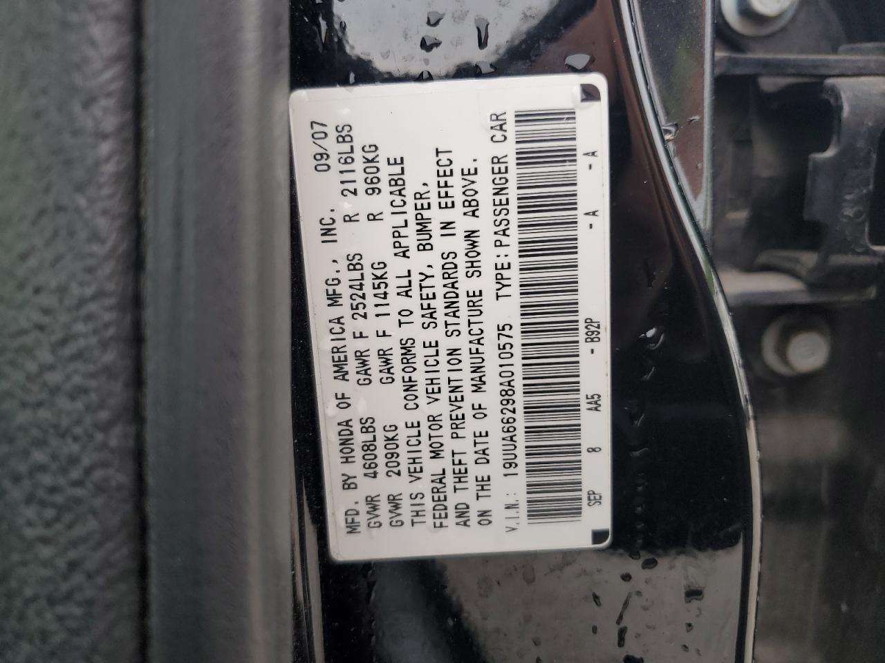 2008 ACURA TL